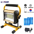 Прожектор рабочий водонепроницаемый с аккумулятором 100, заряжаемый точечный светсветильник льник мощностью 18650 Вт