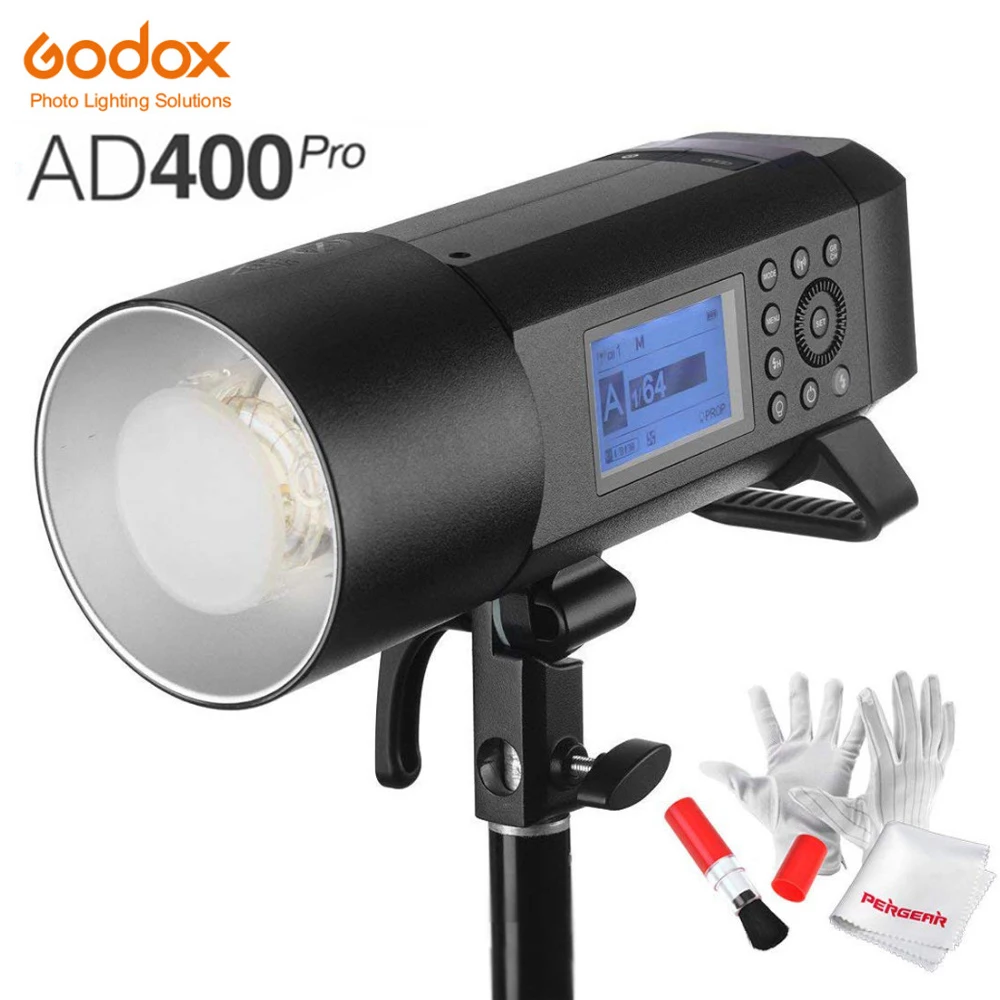

Godox AD400Pro Witstro 400Ws универсальная внешняя Вспышка TTL 1/8000 HSS Встроенная 2,4G Беспроводная система X литиевая батарея Bowen-mount