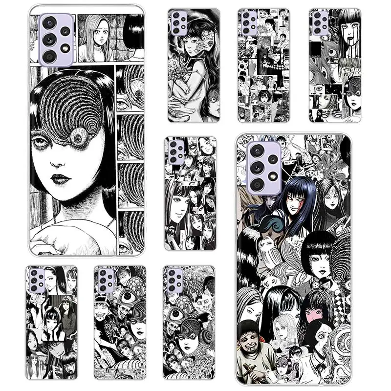 

Junji Ito Terror Horror Anime Phone Case Funda For Samsung Galaxy A51 A71 A02S A91 A81 A50 A70 A30 A40 A10S A20E A90 Cover Coque
