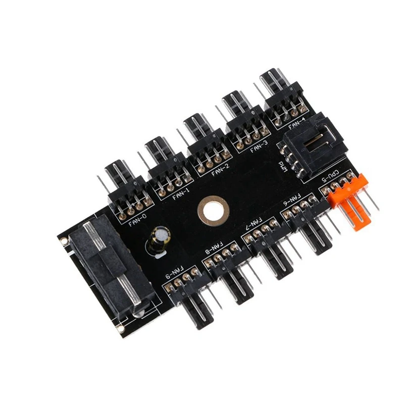 1 шт. IDE/SATA Molex 10 способ PWM охлаждающий вентилятор концентратор 12V 4 контактный