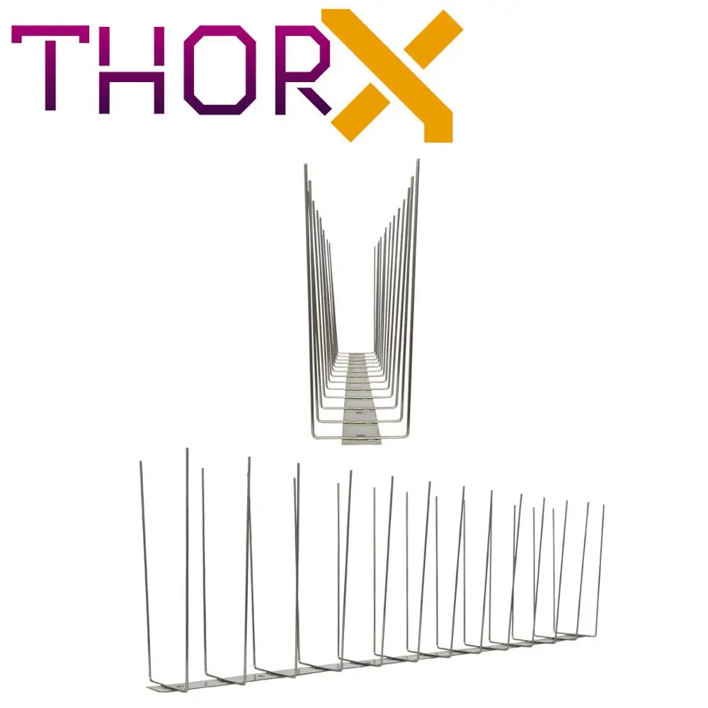 WL-02-TB 2 row seagull spikes on stainless steel base - high quality solution for bird control Titan | Дом и сад