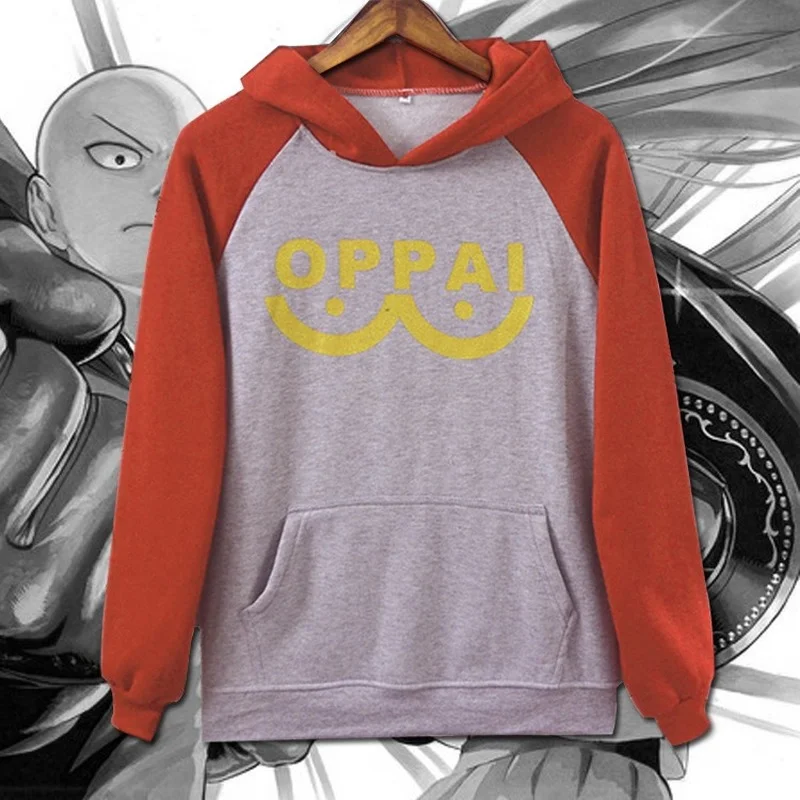 

One Punch Man Saitama Anime Hoodie Pullover Sweatshirt Cosplay Costume New Fashion Cartoon Harajuku Streetwear Outerwear