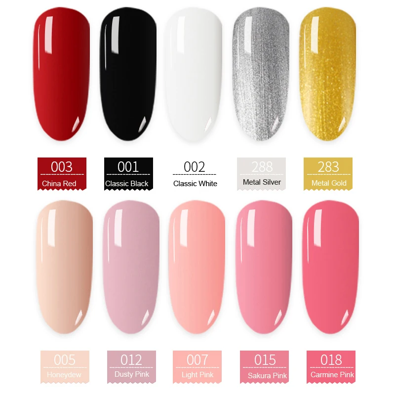 2019 New 15ml Soak Off UV Gel Nail Polish Colors Yellow GelLak Hybrid Semi Permanent Gelpolish Esmalte Varnish | Красота и здоровье