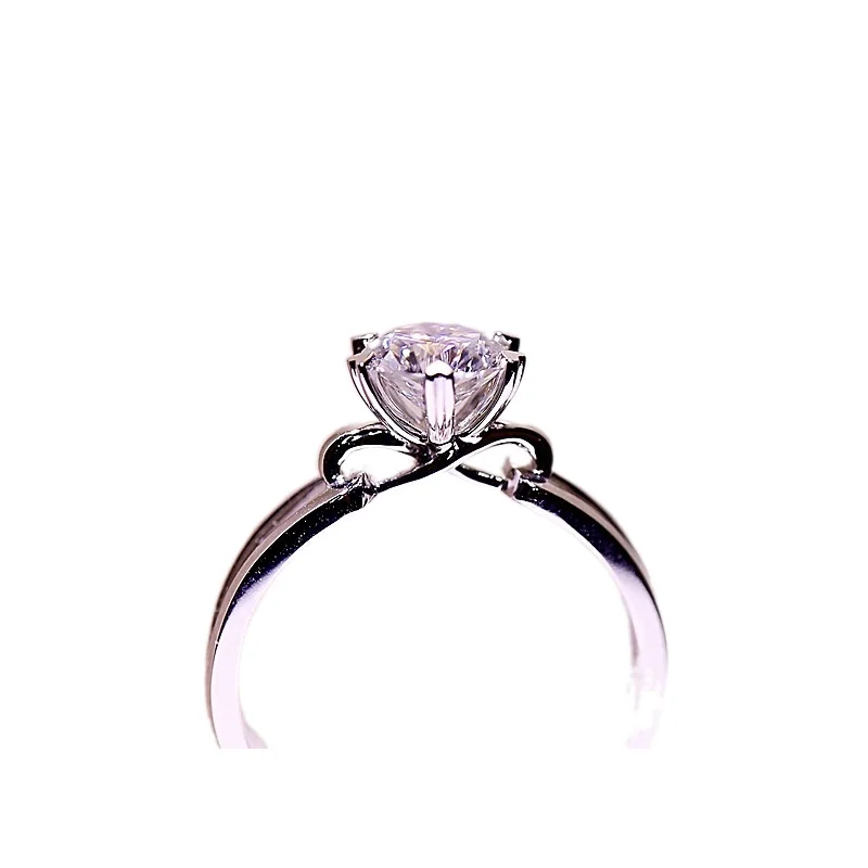 Новое Ювелирное кольцо Женское с лентой полый бриллиант 1 карат Свадебное