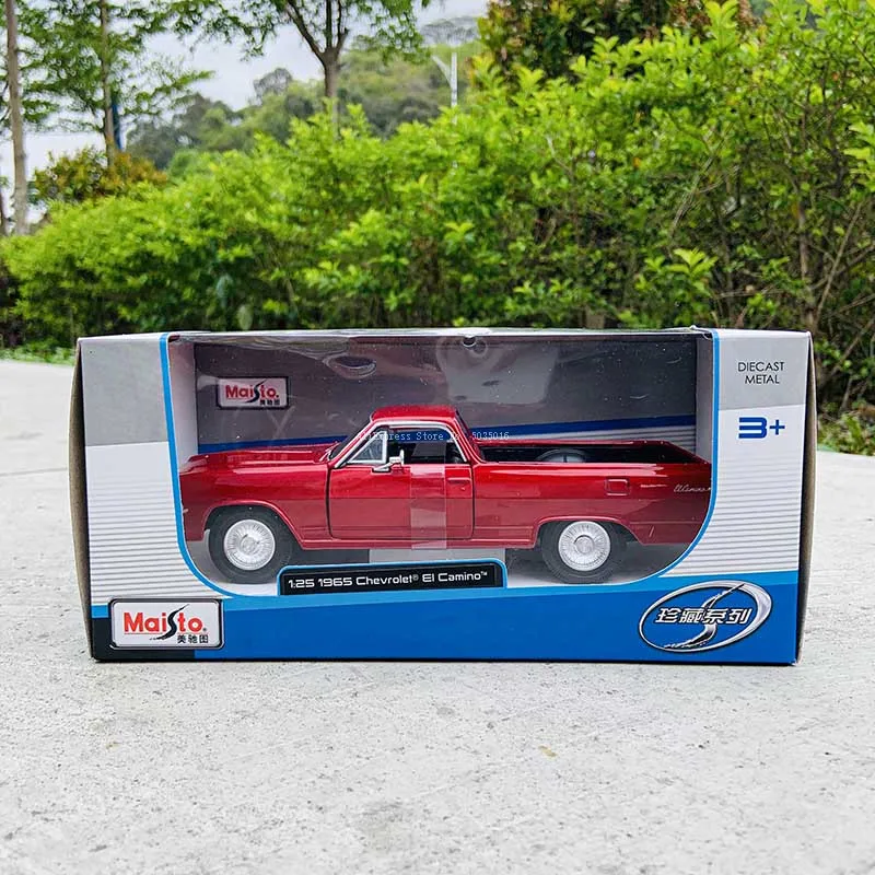 

Maisto 1:25 1965 Chevrolet EL CAMINO red simulation alloy car model crafts decoration collection toy tools gift