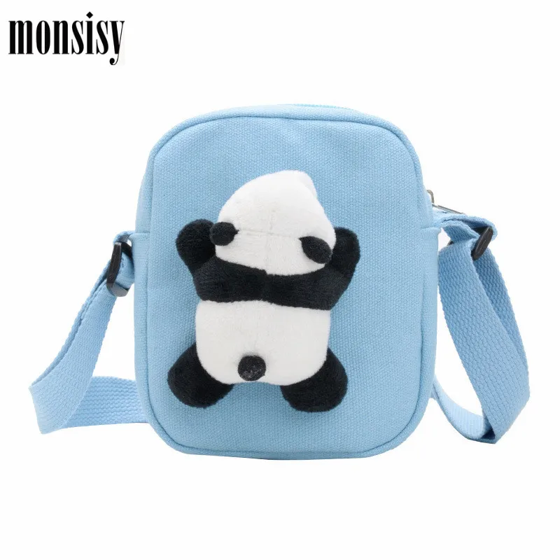 Monsisy Детский кошелек для монет холщовые сумки через плечо мальчиков и девочек