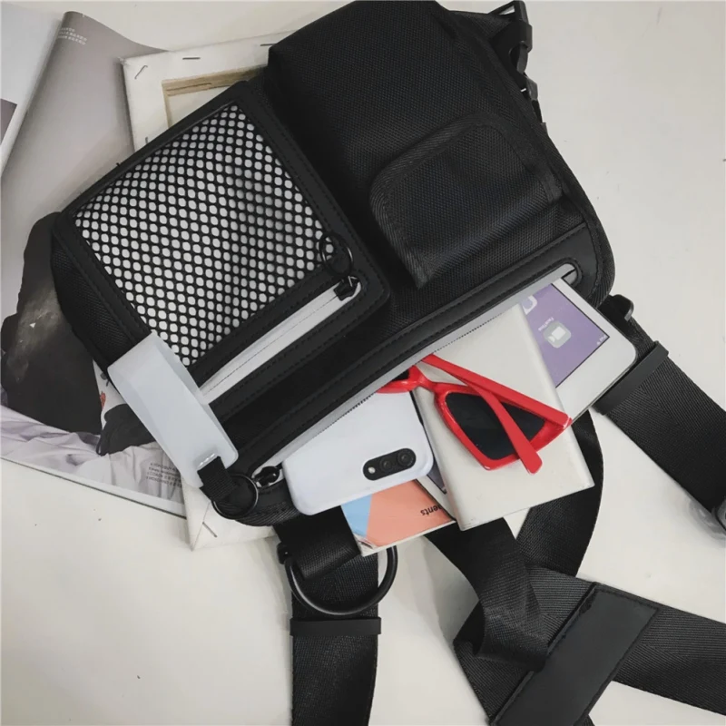 Тактический нейлоновый жилет военный нагрудная рация светоотражающая сумка