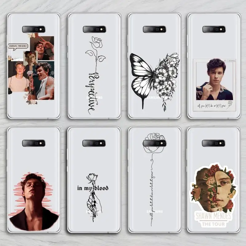 

Shawn Mendes Phone Case Transparent For Samsung Galaxy A S 8 9 10 12 20 21 40 50 52 51 70 71 2019 fe 5g ultra plus