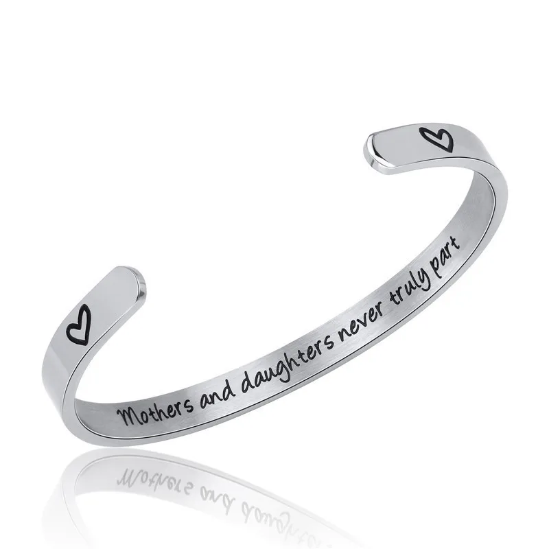 Style 3 Best Friends Bracelet Cuff Bangle Friendship BFF Bracelet Not Sisters By Blood But Sisters By Heart Jewelry for Women Girls - Окраска металла: Style 3