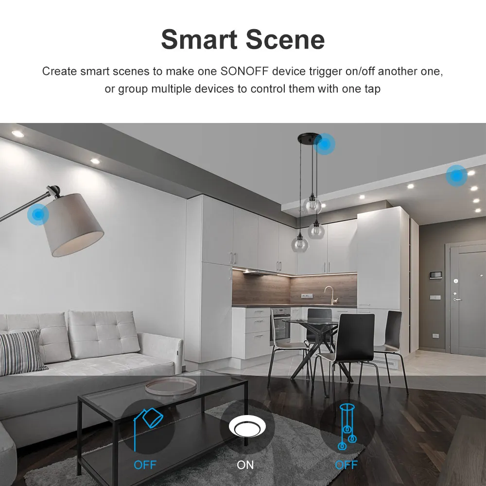 Itead Sonoff T3 UK 1/2/3 gang TX 433Mhz RF WiFi настенный сенсорный выключатель дистанционное