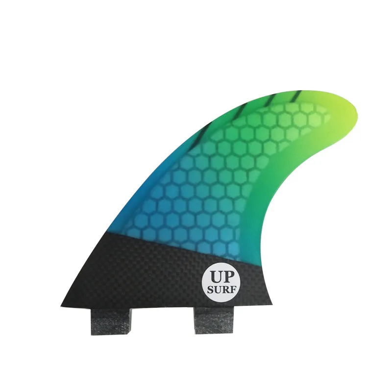 

Surfing Accessories G5 Surfboard Tail Rudder Gradient Color Fish Fin Surfing Accessories UPSURF Glass Fiber Honeycomb Tail Fin
