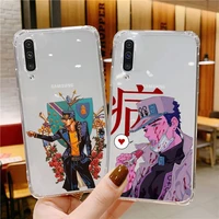 anime jojo killer queen phone case for xiaomi mi 11 ultra lite 10 redmi note 9 8 7 9a k30s k40 pro transparent coque