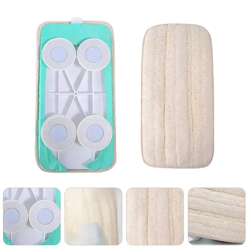 

1 Set Wall-mounted Shower Mat Bathing Mat with Loofah Cover (Assorted Color)