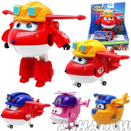 Большой размер! Суперкрылья 15 см игрушка фигурка деформация самолет робот Джетт