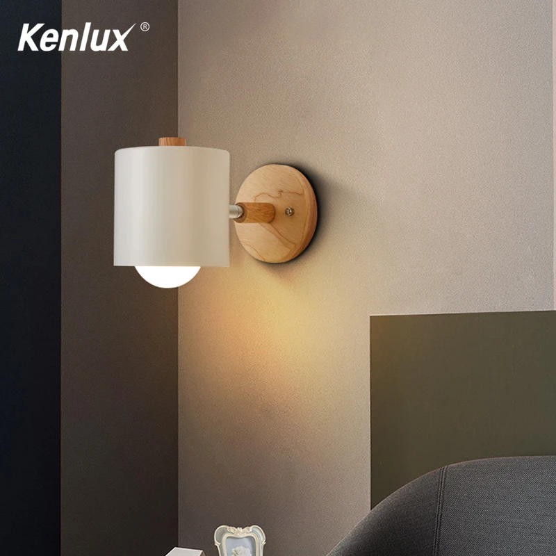 Деревянные простые креативные светодиодные прикроватные украшения для спальни