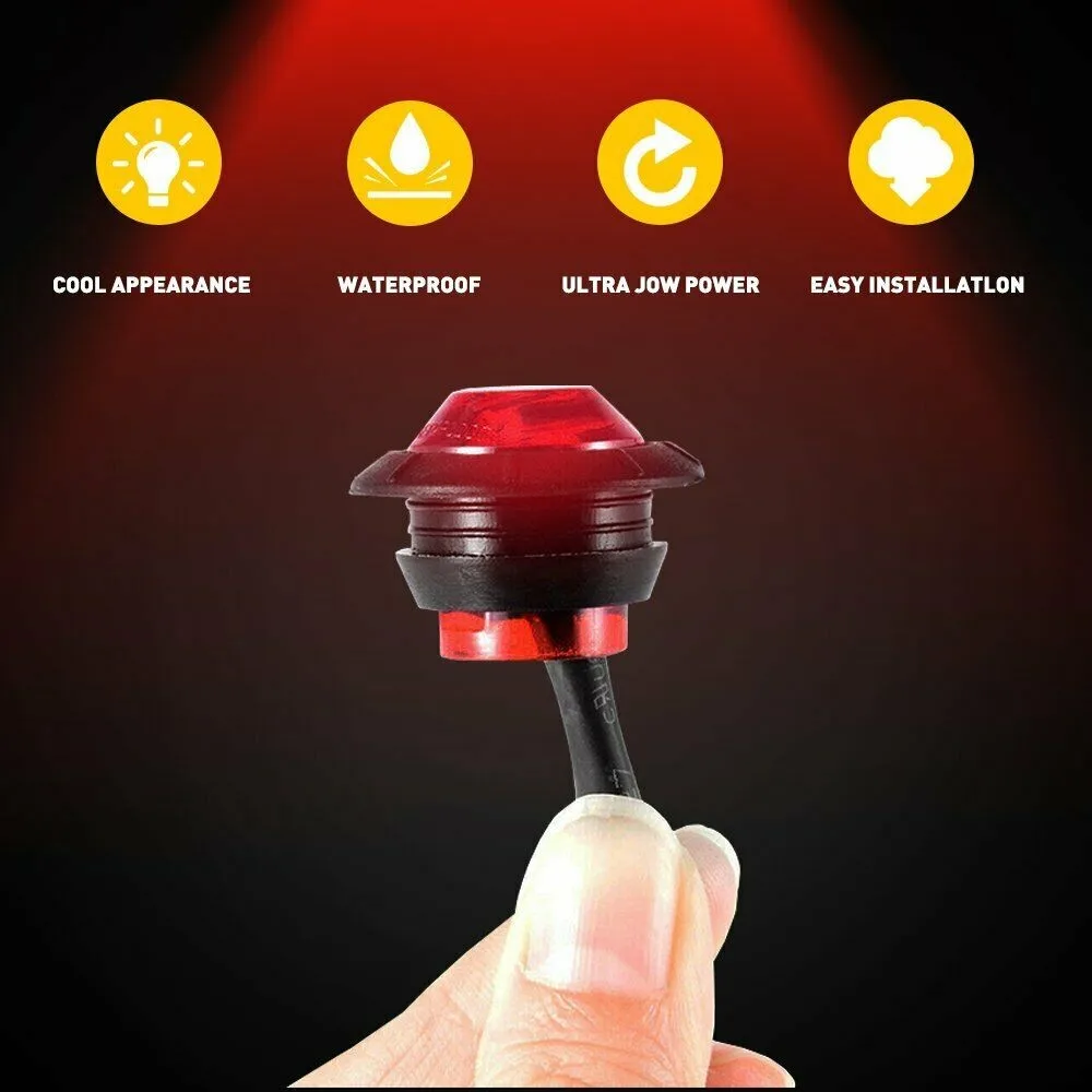 Запасные части для габаритных огней Красный боковой прицеп 3 светодиодный