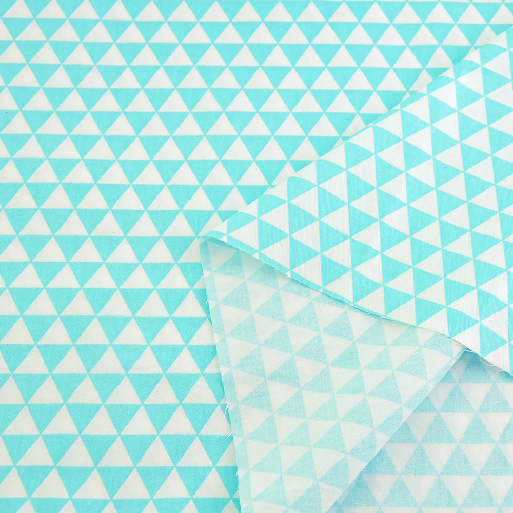 Teramila Новый Текстиль для дома твил Ткань светло-зеленый Треугольники мягкий