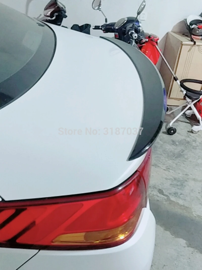 

Для Kia K5 Optima 2014 2015 ABS пластик Неокрашенный задний спойлер на крыло, крышу багажник губа крышка багажника автомобиля Стайлинг с цветным