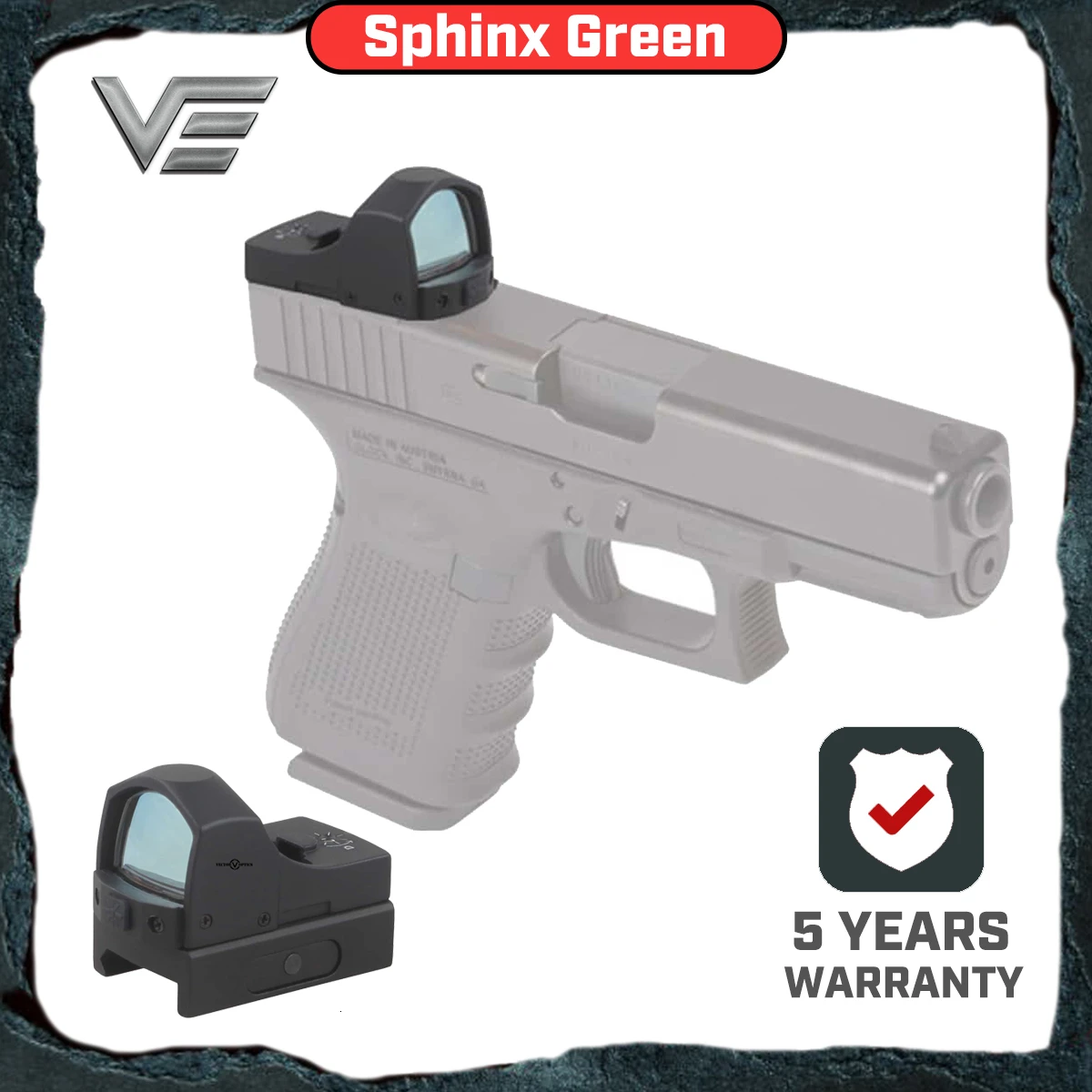 Vector Optics Sphinx 1x22 переключатель вкл./выкл. тактический пистолет Glock мини рефлекс