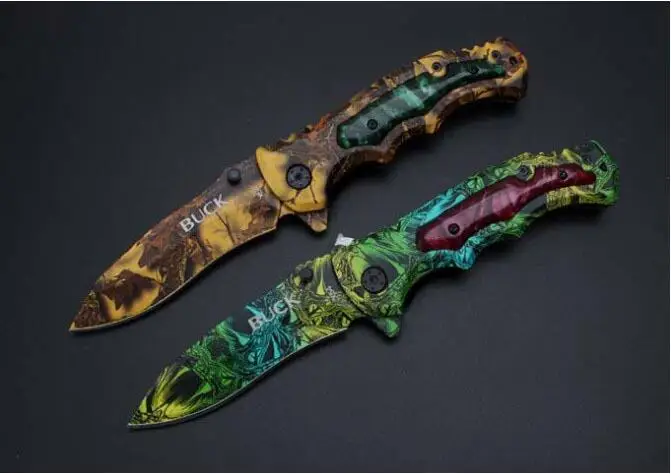 Новые охотничьи ножи из США Buck Orange Blaze Camo многофункциональный швейцарский нож