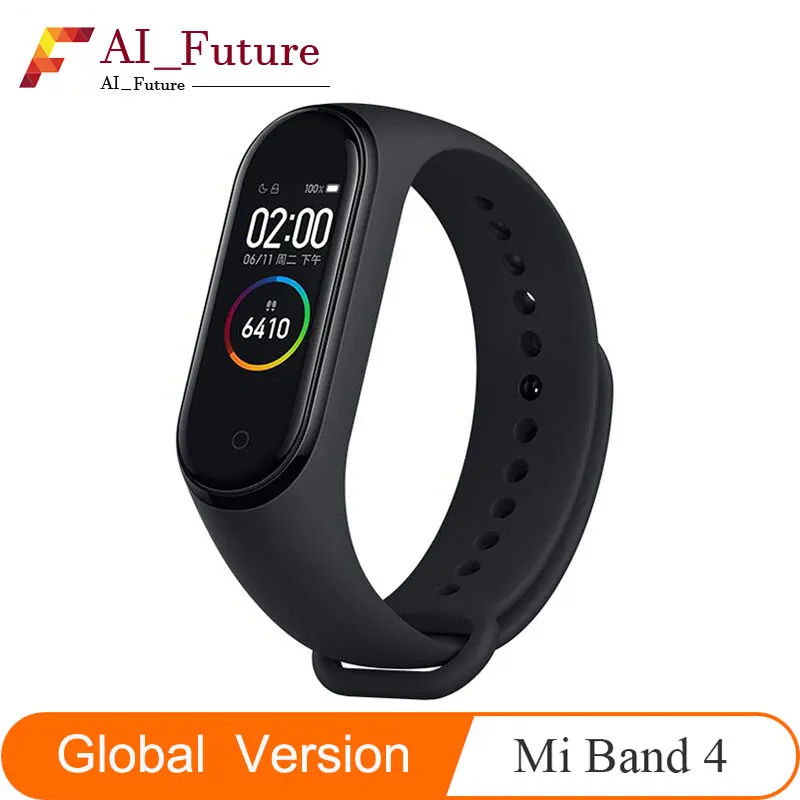 Умный Браслет XIAOMI Mi Band 4 водонепроницаемый спортивный браслет 50 атм с цветным