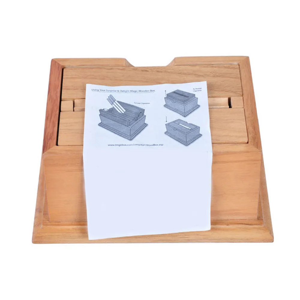 Деревянная коробка головоломка с секретом сигареты чехол Magic отделение