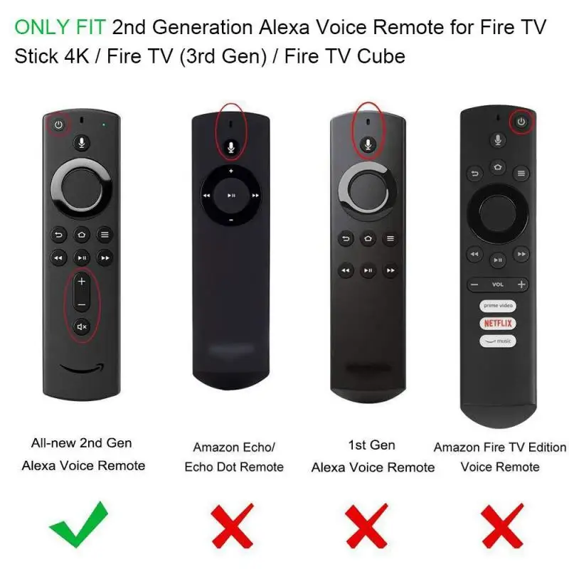Силиконовый защитный чехол для пульта дистанционного управления Amazon Fire TV Stick 4K |