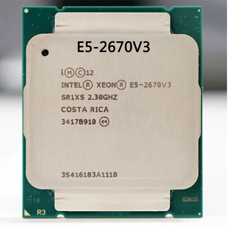 

Intel Xeon-системный блок управления SR1XS X99, официальная прошивка, 2,30 ГГц, 30 м, 12 элементов, E5, 2670, E5-2670V3, V3, E5-2670, E5, 26