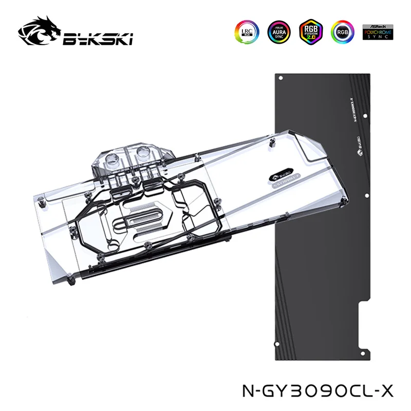 

Водяной блок Bykski GPU для Galaxy Geforce RTX 3090, 24 ГБ, Классическая видеокарта, игровой видеоохладитель, полная крышка, G1/4,N-GY3090CL-X