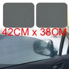 Автомобильные солнцезащитные Стикеры, наклейки от статического электричества, теплоизоляция для автомобильных окон, защита от солнца, 42*38 см, 2 шт.
