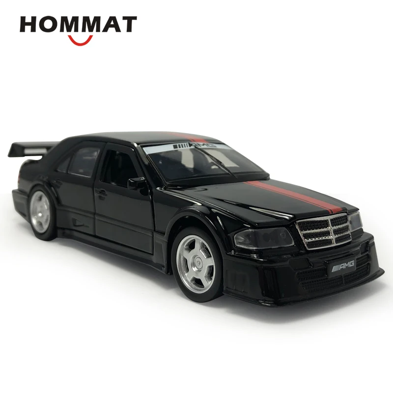 HOMMAT 1:32 Mercedes C-class AMG черная модель автомобиля литая под давлением игрушка подарок