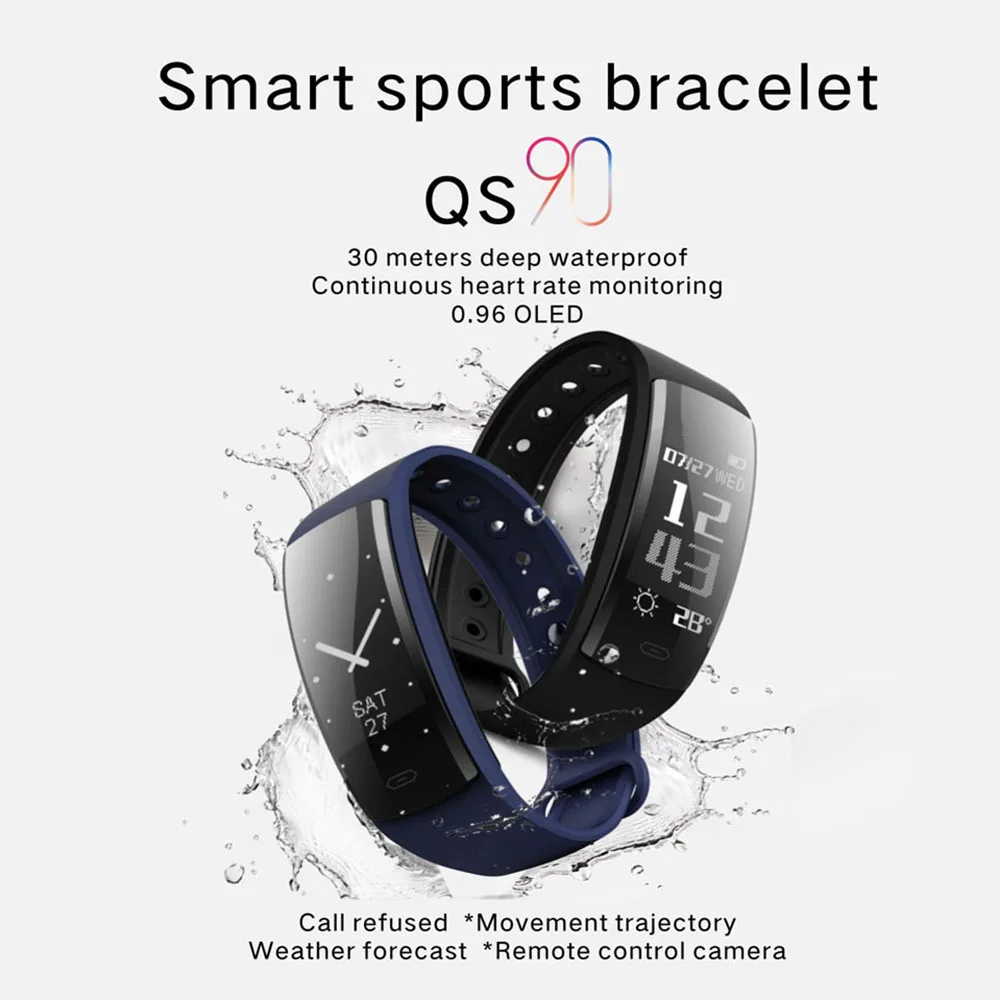 Смарт браслет Фитнес трекер Шагомер монитор сердечного ритма в режиме реального