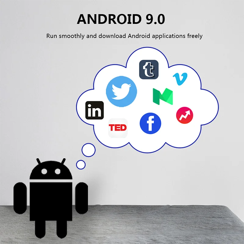 Приставка Смарт-ТВ Hisilicon Hi3798M Android 9 0 4 + 32/2 ГБ Wi-Fi | Электроника