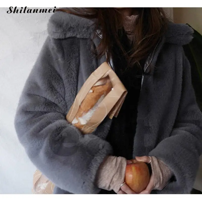 Женская Шуба из искусственного меха Harajuku модная однотонная зеленая Укороченная