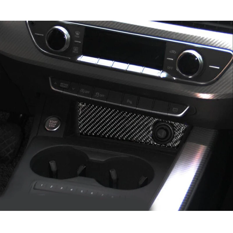 100% отделка панели прикуривателя из углеродного волокна для Audi A4 B9 17 19 и A5 2018 2019|audi