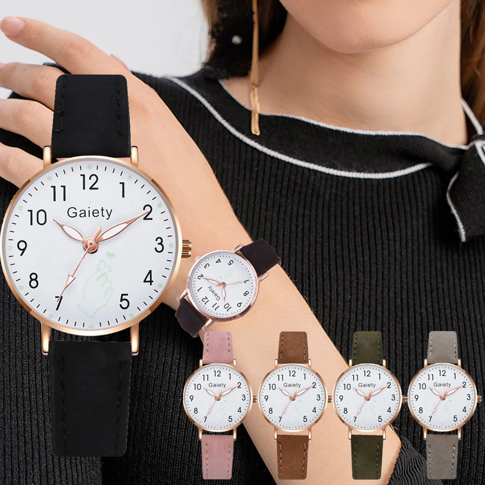 

Top Simple Style Luxury Brand Casual Womens Watch Ladies Belt Quartz Round Watches Minimalism Clocks Fashion Ladies Watch Reloj