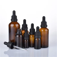 10pcslot brown drop amber bottle glass aromatherapy liquid dropper essential basic massage oil pipette refillable bottles