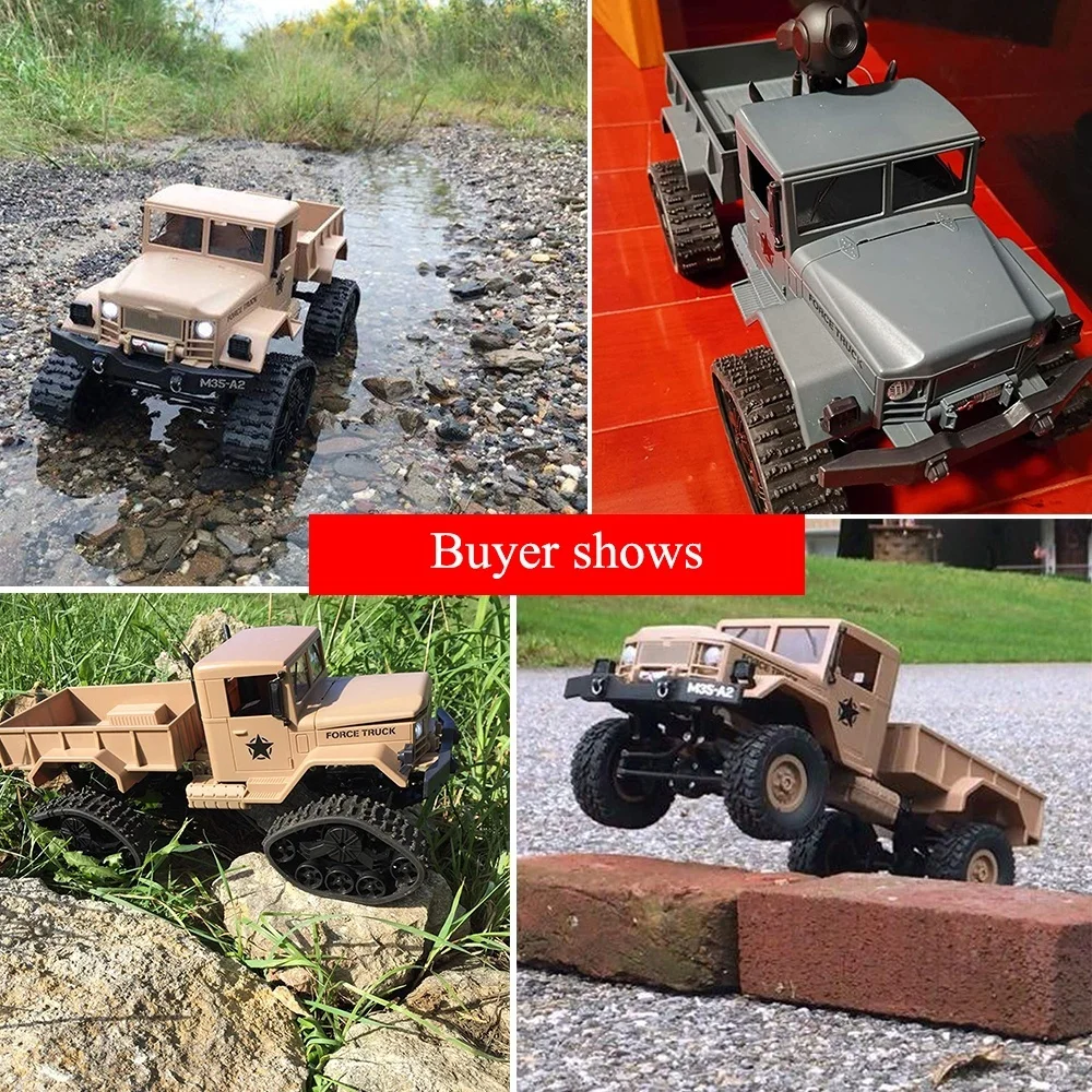 RC Military Truck 480P WIFI FPV Camera 1:16 4WD Remote Control Car Crawler Vehicle Off-Road Boys Toys | Игрушки и хобби
