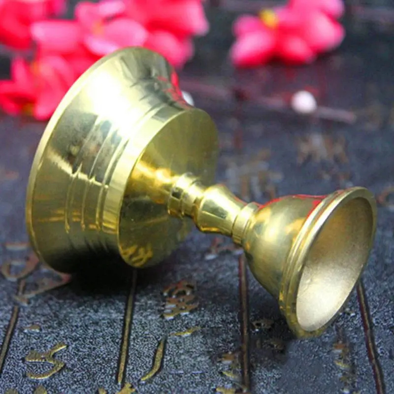 Подсвечник буддистский из чистой меди подсвечник подставка латунь