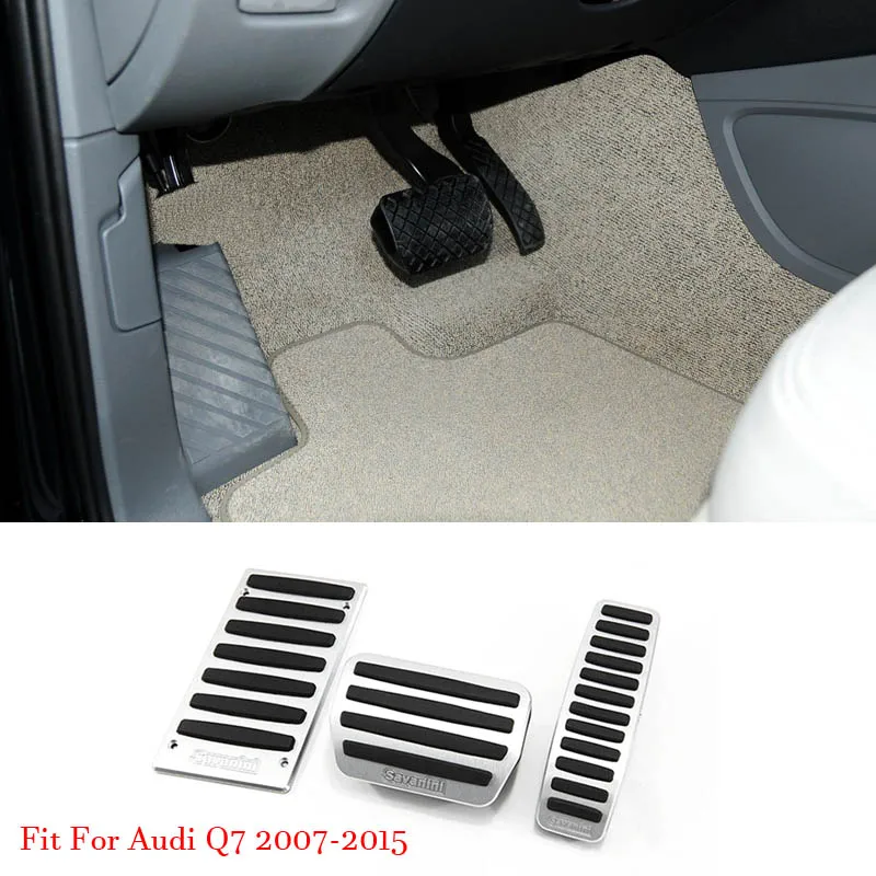 

Alloy Accelerator Gas Brake Footrest Pedal Plate Pad Cover Fit For Audi Q7 2007-2015 AT