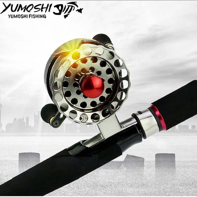 Новинка 2020 YUMOSHI катушка для ловли нахлыстом FAL левая/правая рука Рыболовная 7 + 1BB 3