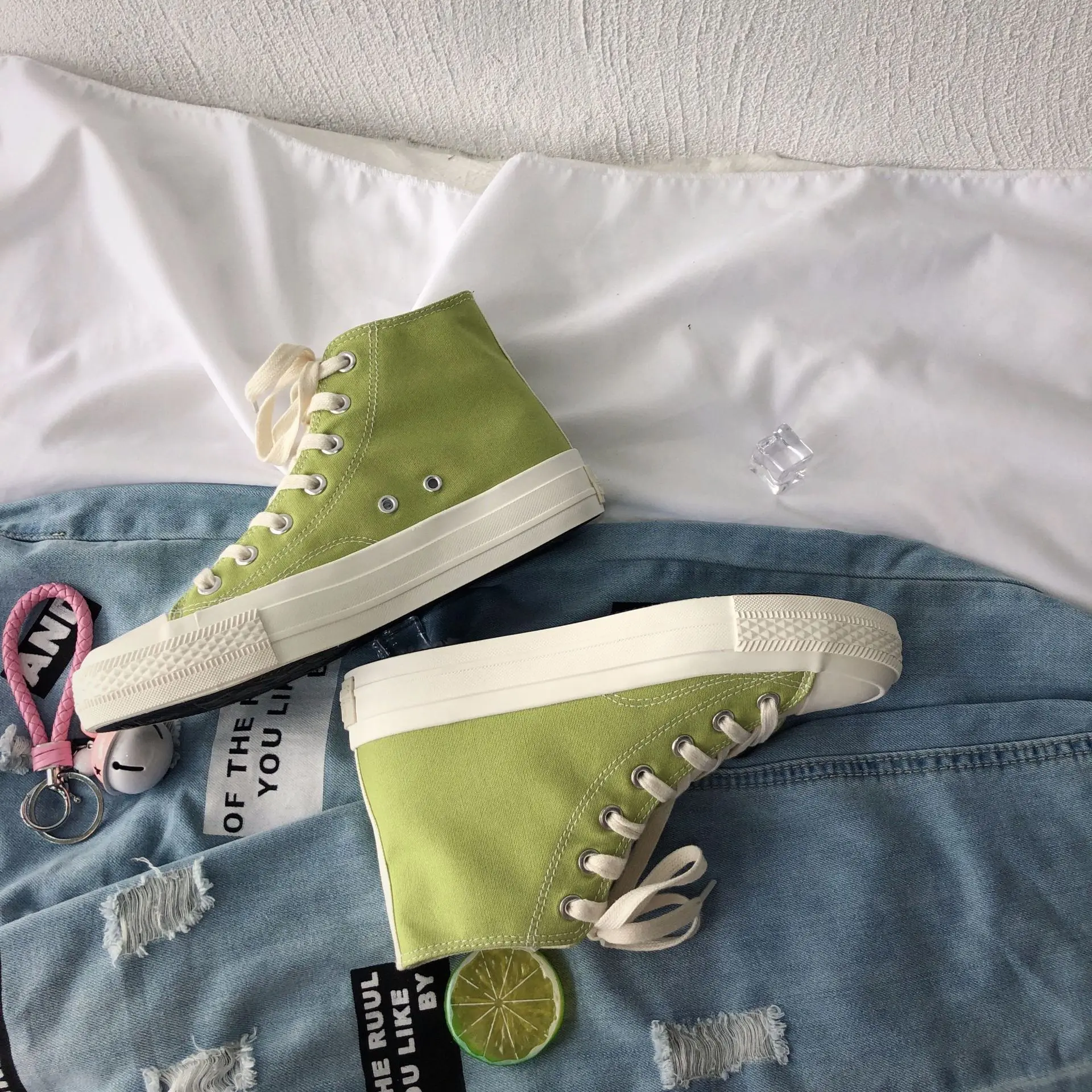 Кеды женские пляжные с перекрестной шнуровкой плоская Вулканизированная