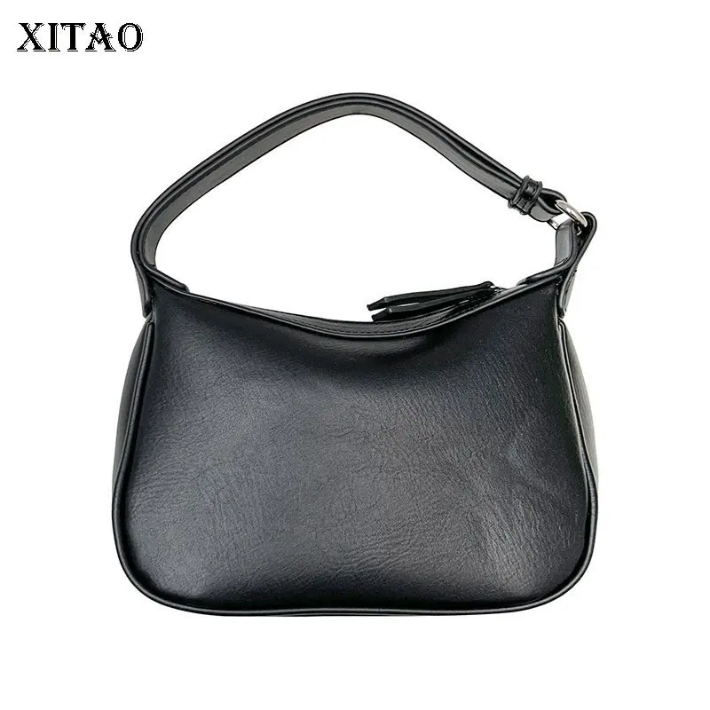 

XITAO Fashionable PU Simple Hand Bag Niche Temperament Horizontal Square Type Solid Color Small Fresh 2021 Minority Bags WMD4437