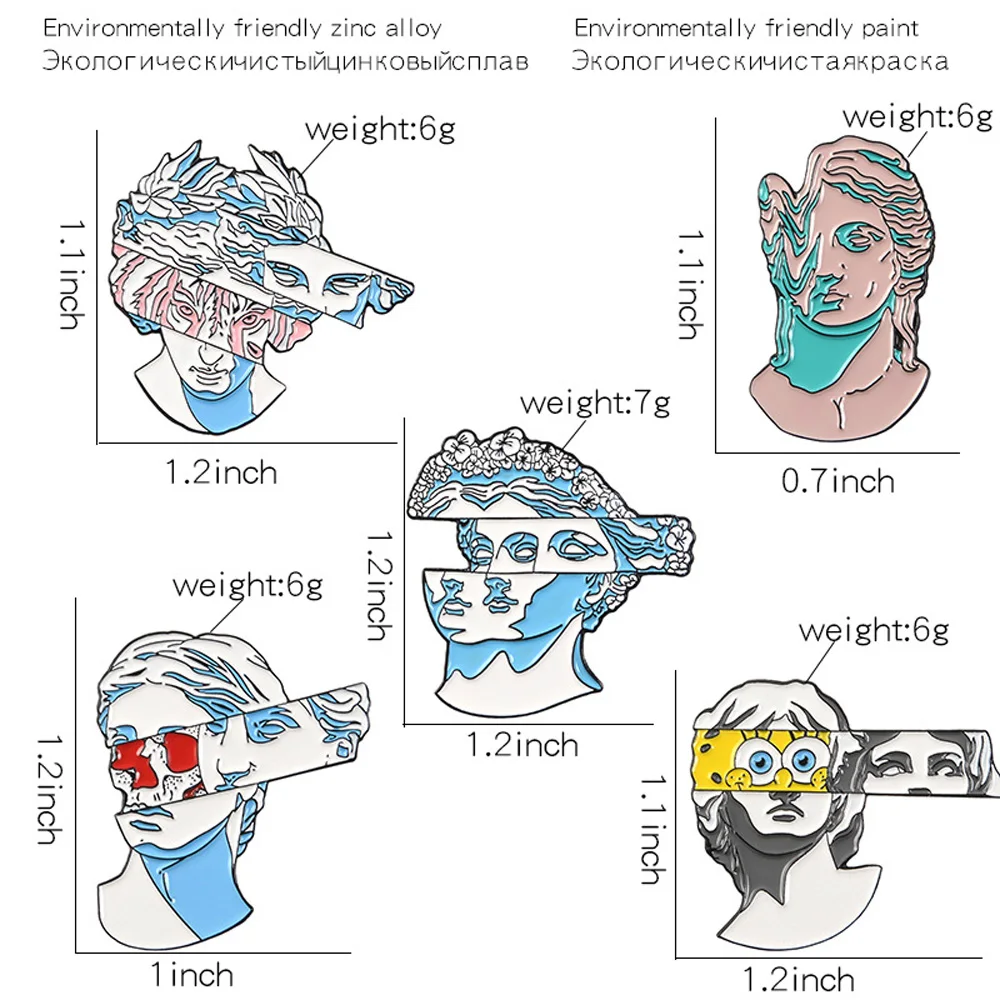 Filmore голубой цвета драгоценного камня для волос в форме цветка статуя эмали штырь