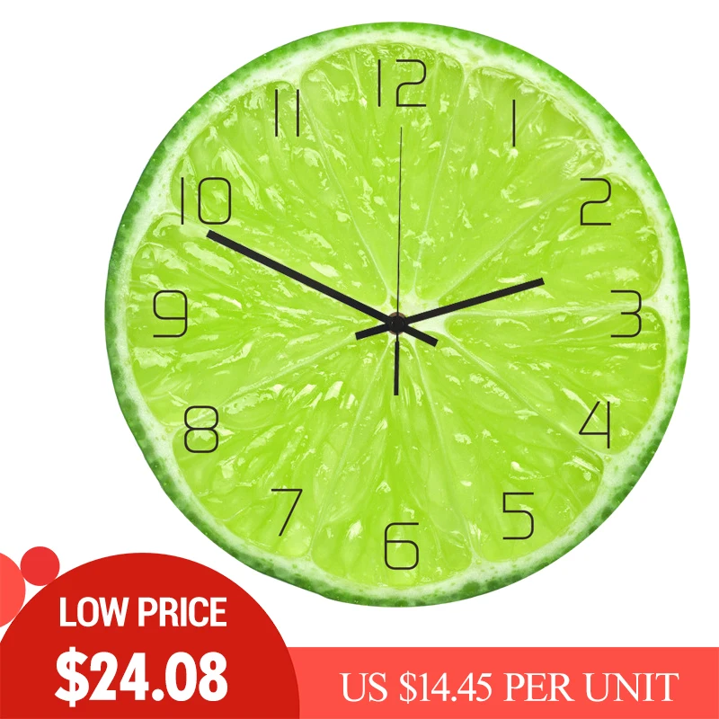 Настенные часы в виде фруктового дерева акриловые настенные с изображением