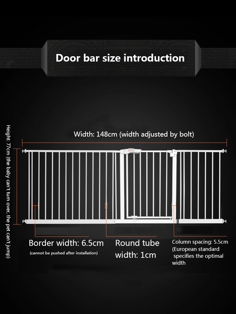 Babysafe Детская безопасность дверь лестница забор собака забор полюс детская забор изолирующая дверь