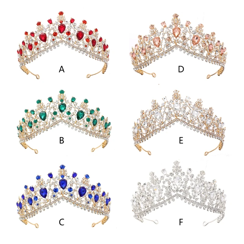 

Crowns for Women,Tiaras and Crowns for Women with Crystal & Side Combs, Princess Birthday Crown Headbands for Halloween