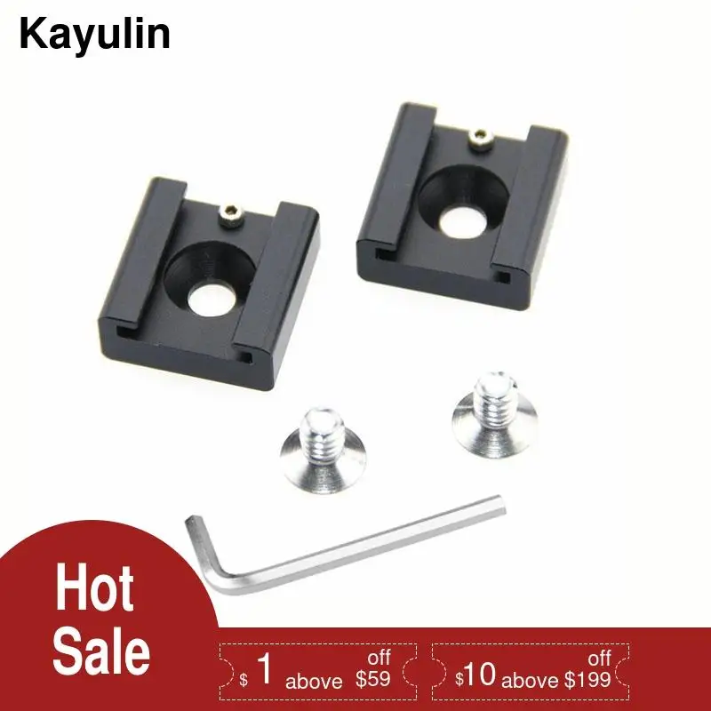 Адаптер для крепления на горячий и холодный башмак Kayulin 2x 1/4 &quotдля Blackmagic DSLR Rig