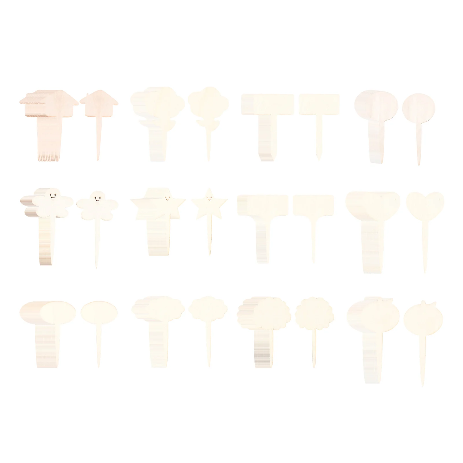 50 шт. Т-образные деревянные маркеры для растений | Дом и - Цена: 132,14 руб.