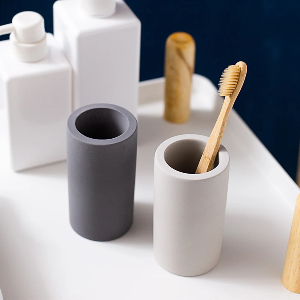 Диатомит чашка держатель для зубной щетки Зубная паста Макияж Кисти бритвы